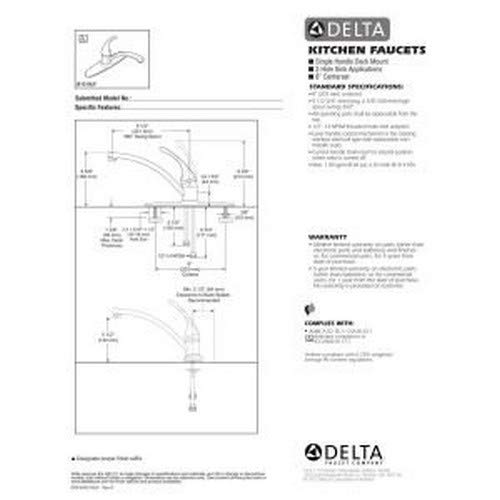 Delta Foundations Single-Handle Kitchen Faucet