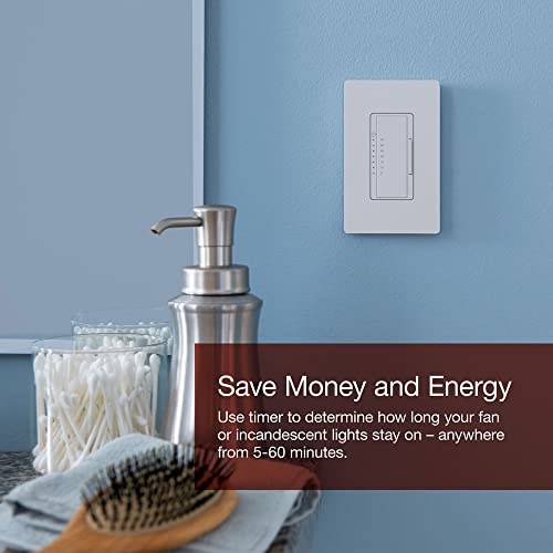 Lutron Maestro in-Wall Digital Timer, 5A Light/3A Fan, Single-Pole