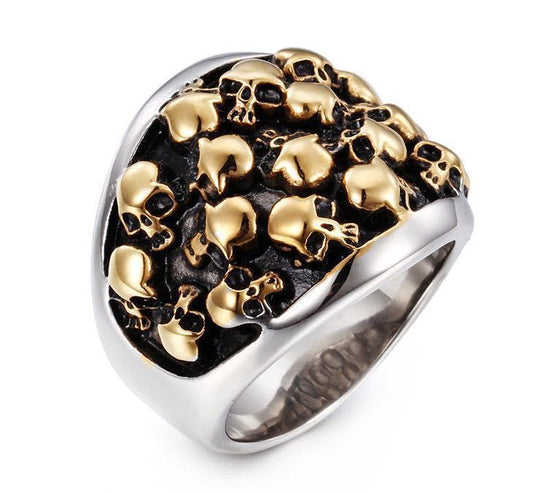 Stainless Steel Skull Ring Titanium Steel Ghost Ring