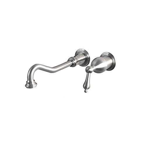 Belle Foret SS-WHLX78208 Traditional Wall Mount 1-Handle Vessel Filler in Stainless Steel by Belle Foret