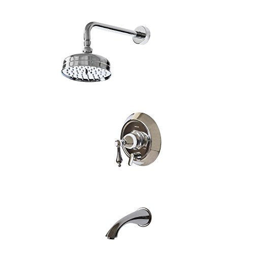 Belle Foret 1-Handle Pressure Balance Tub and Shower Faucet in Chrome