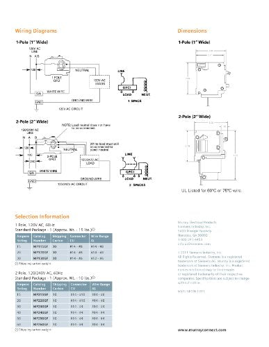 Murray MP215GF 15-Amp 2 Pole 240-Volt Ground Fault Circuit Interrupter