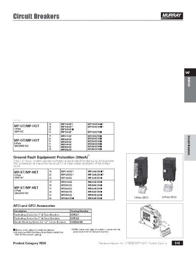 Murray MP215GF 15-Amp 2 Pole 240-Volt Ground Fault Circuit Interrupter