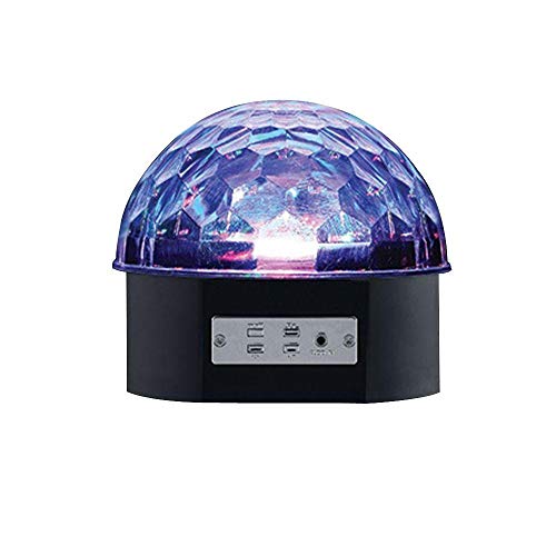 Alsy 6 in. Black LED Music Party Light