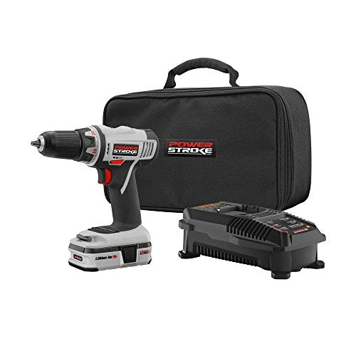 Powerstroke Powerstroke PSLODD182 18V Cordless 2 Speed Drill Driver Grey/Black