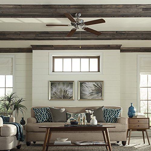 Sea Gull Lighting 15030-962 Quality Max 52-Inch, Five-Blade Ceiling Fan, Mahogany Dark / Oak Blade Finish